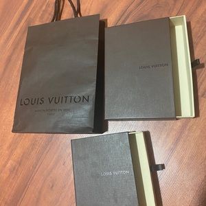 Louis Vuitton empty bag and box